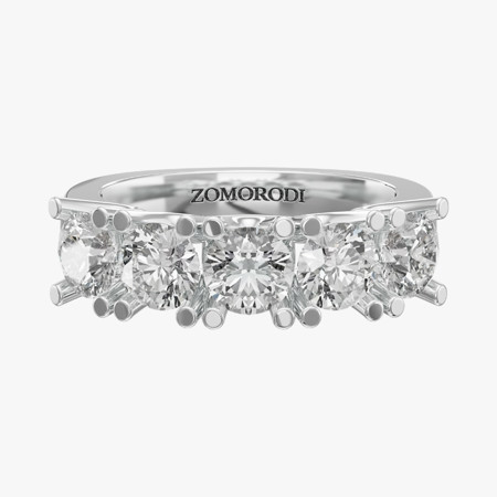 0.40-Carat Five-Stone Wedding Ring